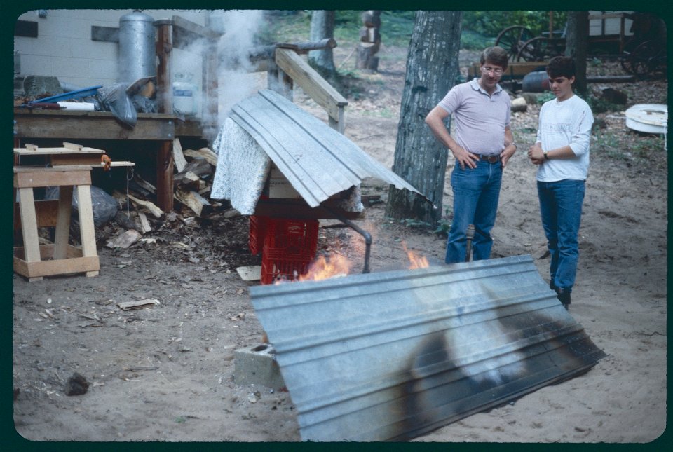 Snowshoe making with heat 1985